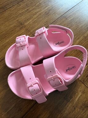 Cat & Jack Light Pink Double-Buckle Kids Sandals
